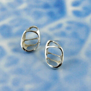 Light Silver Organic Earrings