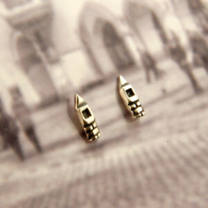 Lighthouse earrings Tiny house studs Gift for architect, Tiny house studs Gift for architect,Cute little house earrings for city lover