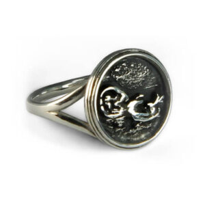 Engraved Silver Mom Ring