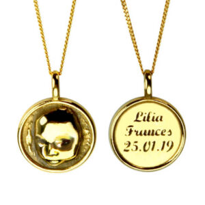 Gold Necklace Baby Memorial
