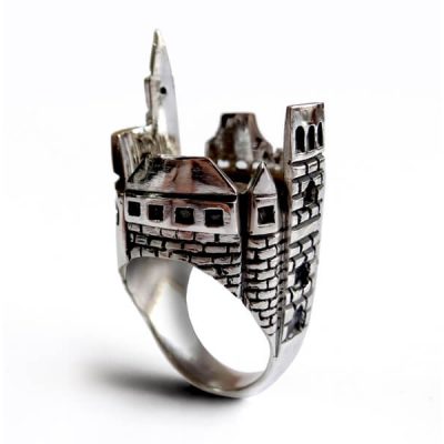 handmade silver ring inspired by Sandomierz