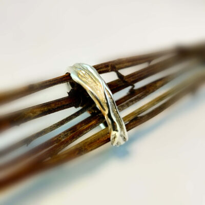 Delicate gold ring,Unique wedding ring,Twig ring,Mens wedding band,White gold ring,nature rings,Organic gold ring,mens ring,thin gold ring