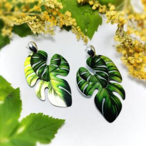 Monstera Plants Earrings