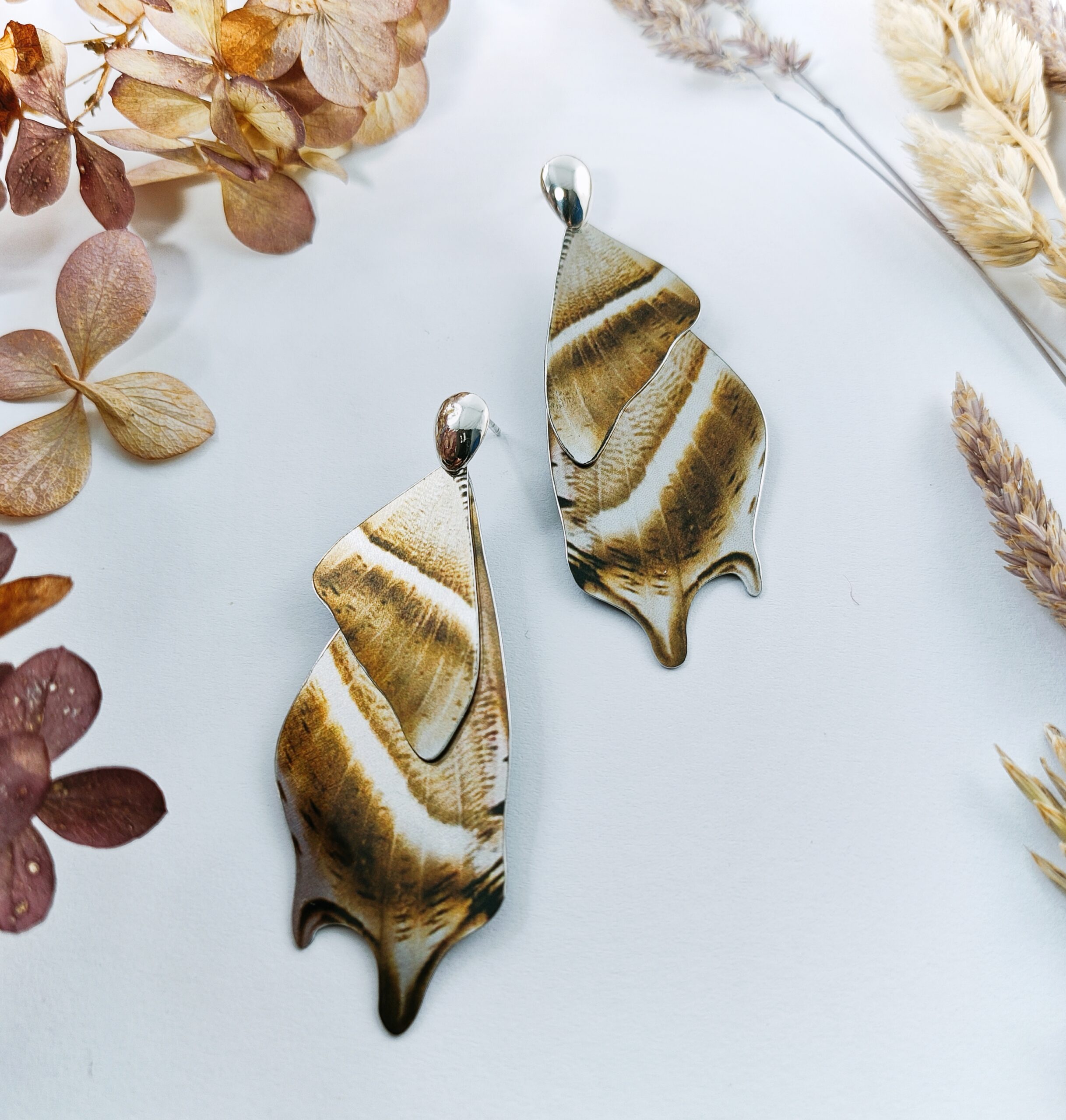 Tropical Swallowtail Moth Earrings