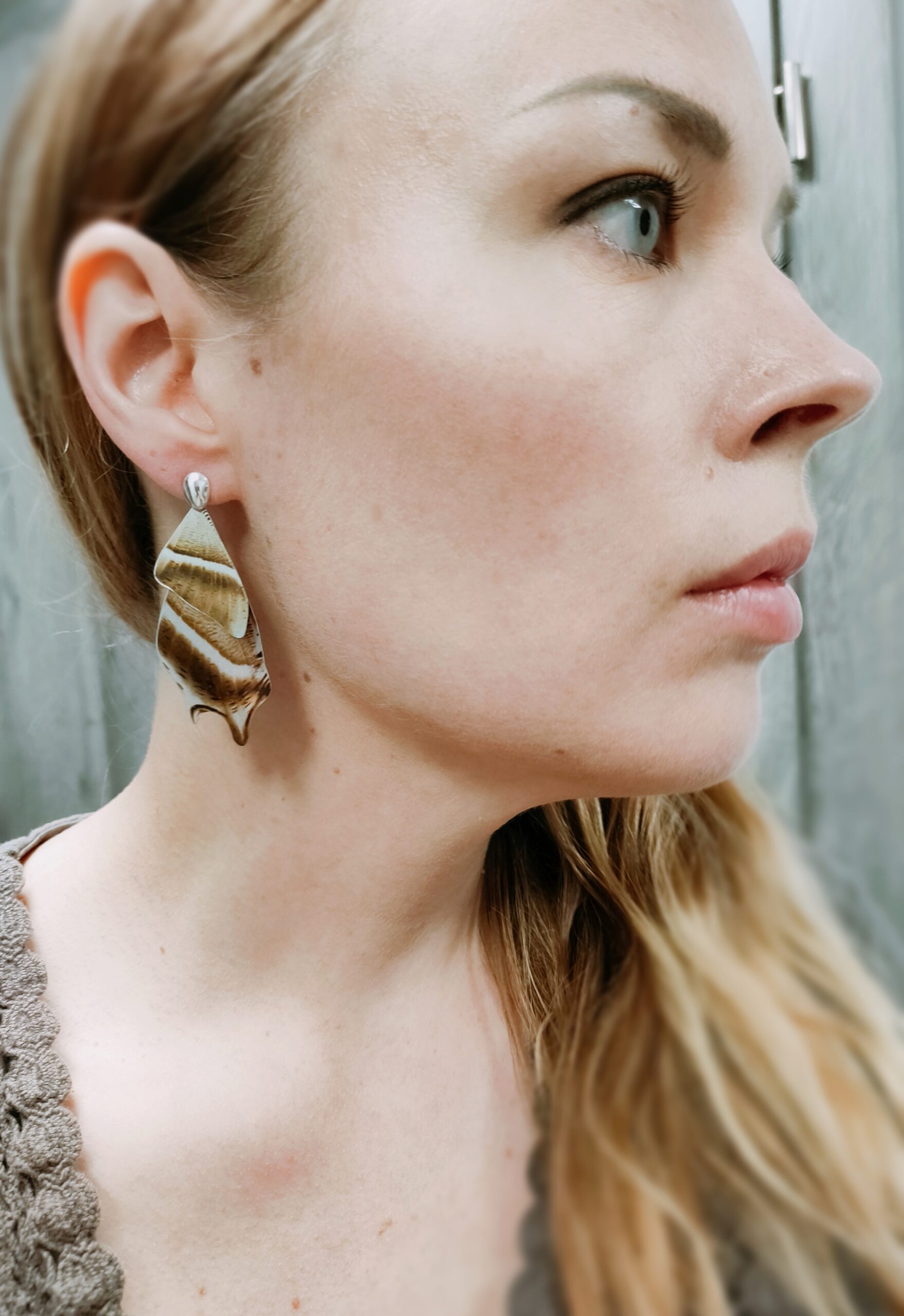 Tropical Swallowtail Moth Earrings